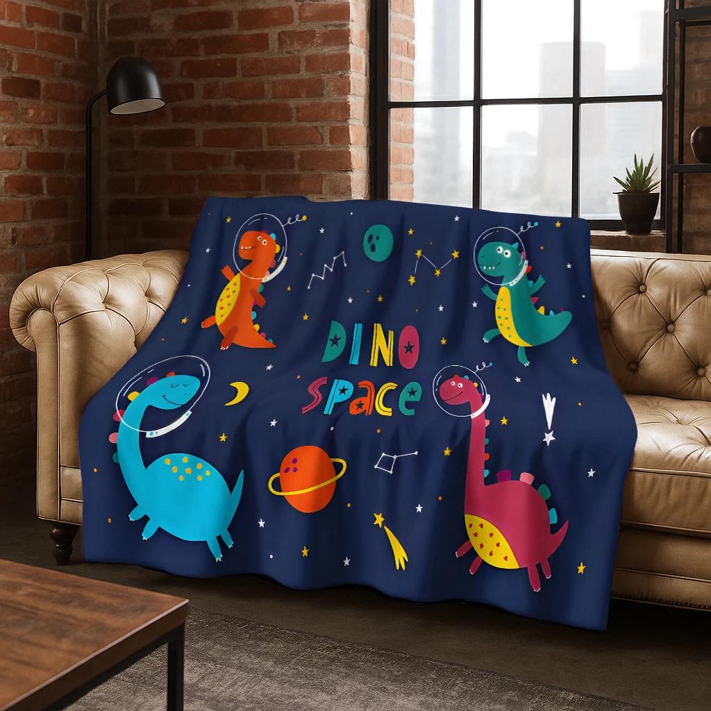 Safari Friends Print Blanket Reversible Flannel Throw for Animal Lovers AllSeason Comfort Wild Adventure Gift