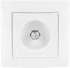 VCX WESA LC 45 RTV Wall Socket, White, F-Type Connector