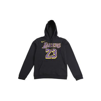 Los Angeles Lakers Lebron James Fleece Pullover Hoodie Men Tops Black AV0401-010