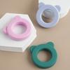 Color Kids 1PCS Silicone Bear Teether Rattle Toy 0-12 Months Baby Chewing Molar Toy BPA Free Safe Sensory Teething Relief