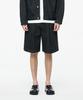 ERRORS EXCEPTED Dp046 Pleated Denim Shorts (Black)