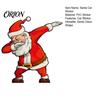 Waterproof Christmas Car Sticker Santa Claus Gesture Sticker, PVC Decal, Self Holiday Party Adhesive Exterior Accessories for Auto Body Windows
