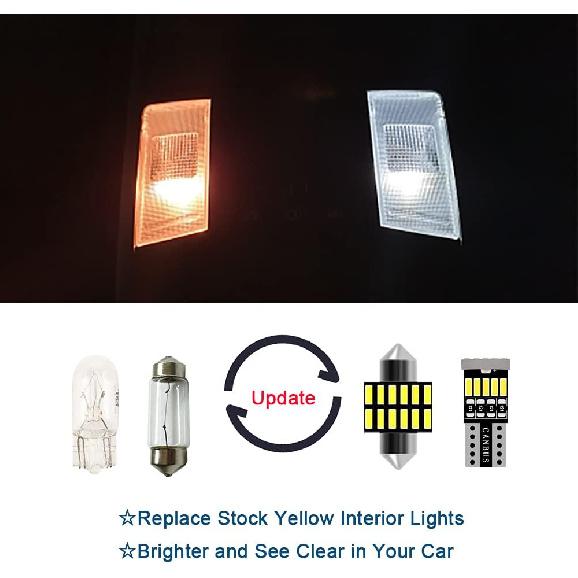 AWALITED 17pcs Pilot Interior LED Lights Kit Super Bright LED Map Dome Light Bulbs for 2009 2010 2011 2012 2013 2014 2015 Honda Pilot All Models