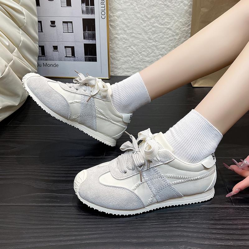 Fashion 2025 Brand Ladies Shoes Front Lace-up Women's Vulcanize Shoes Fashion Color Matching Light Best Seller Comfortable Casual Shoes
