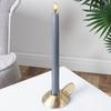 Gold Aluminum Taper Candle Holder with Handle 9x7.5x4cm