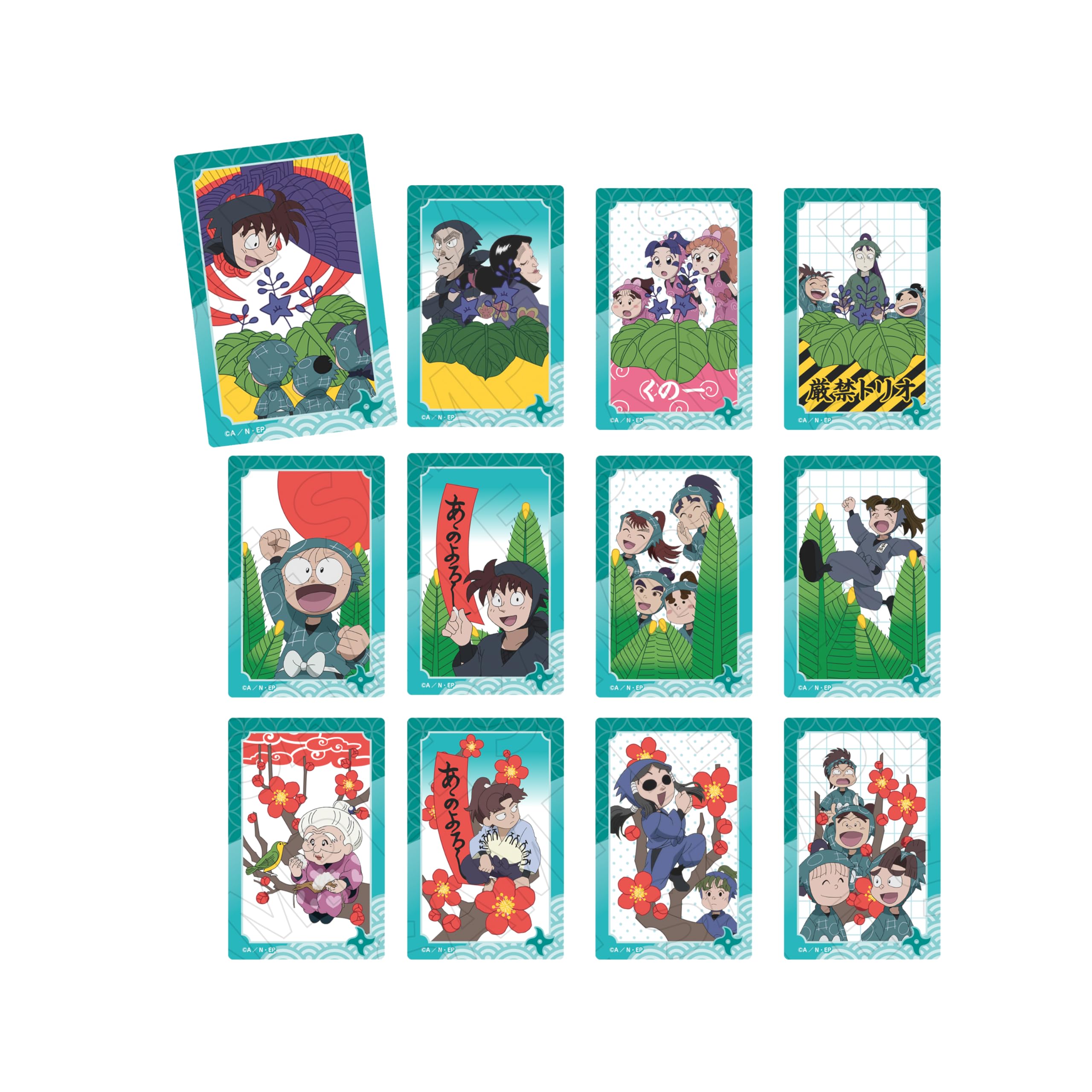 

Nintama Rantaro Торговые прозрачные карты Ханафуда Зимняя коробка из 12 штук