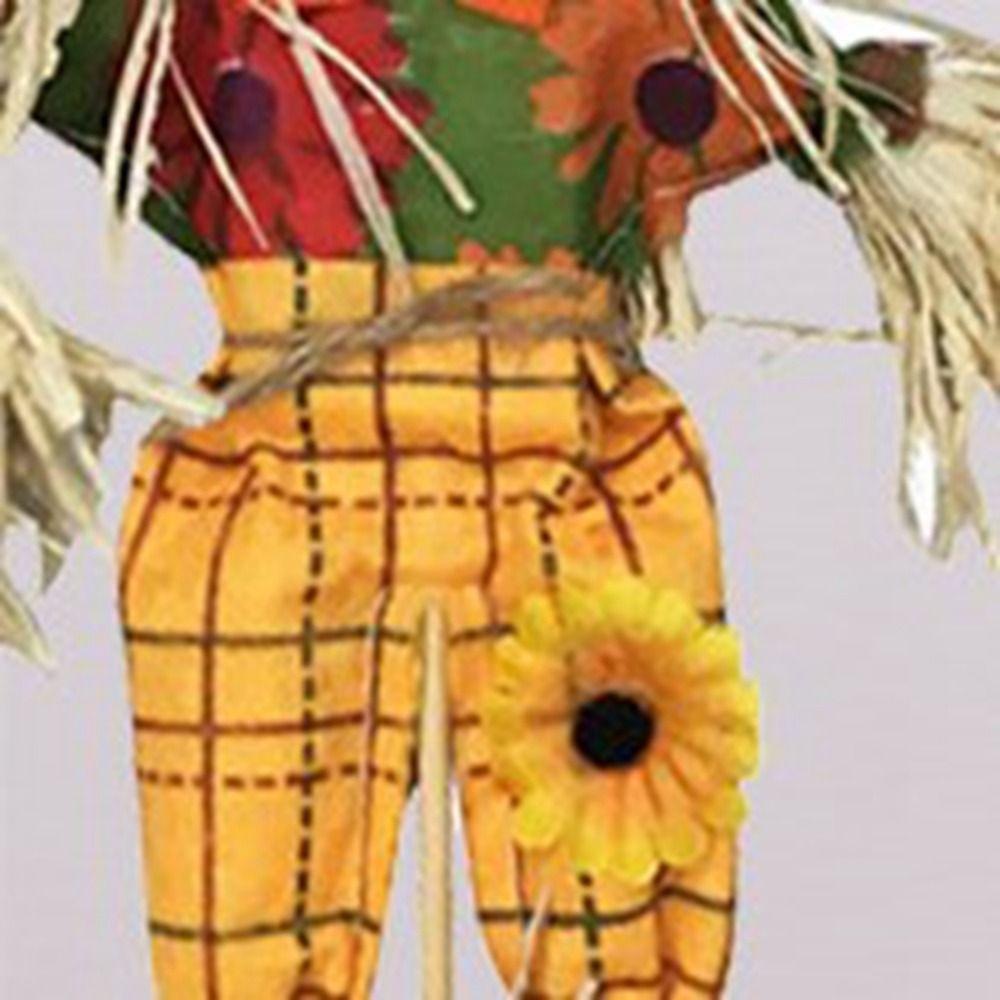 Cute Halloween Scarecrow Ornament Small Garden Scarecrows Ornament Scarecrow Welcome Sign  Autumn