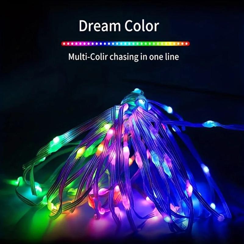 RGBIC LED Light Strip 5/10/20 Meters Bluetooth APP Music Synchronization DIY Programmable Decorative Fairy Lights