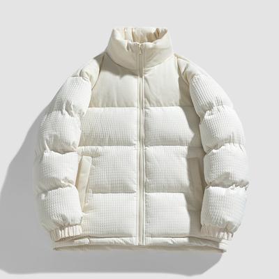 Jaquetas de inverno masculinas novas da moda de marca cor sólida de algodão para homens e mulheres jaquetas de pão folgadas espessadas casuais quentes da moda