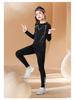 Set Base Layer Sportivo Asciugatura Rapida per Ragazze con Collant Caldi - Tuta da Allenamento Autunno/Inverno