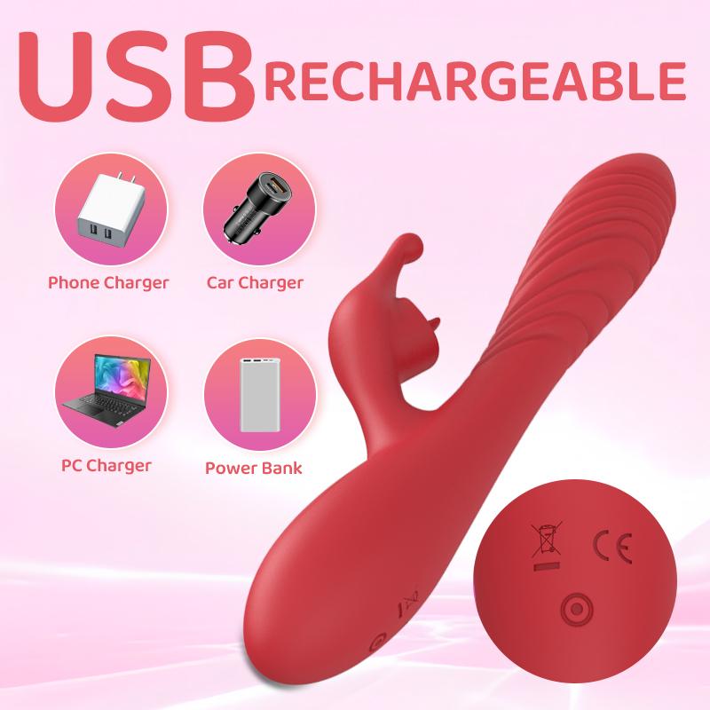 Kaninchen Vibrator Sexspielzeug für Frauen Anfänger Brustwarzen Klitoris Stimulator Schneller Orgasmus G-Punkt Dildo Erwachsene Produkte Weibliche Masturbation