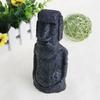 Antique Roman Portrait Aquarium Accessories Decoration Reptile Decoration Easter Island Stone Statue Resin Landscaping Crafts