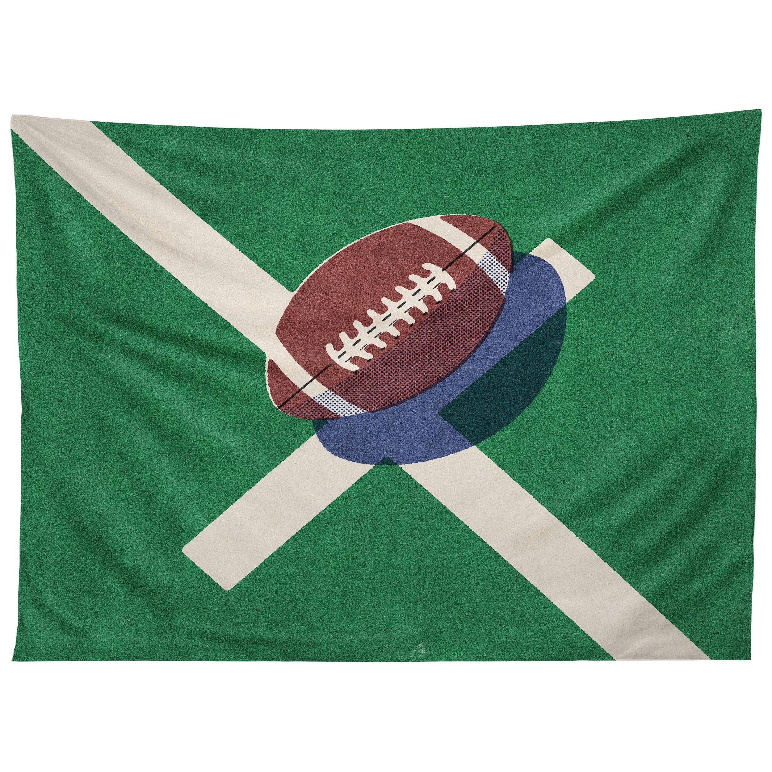 BALLS AMERICAN FOOTBALL II tapestry 75x100