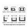 The living room sofa is extensively covered with carpet