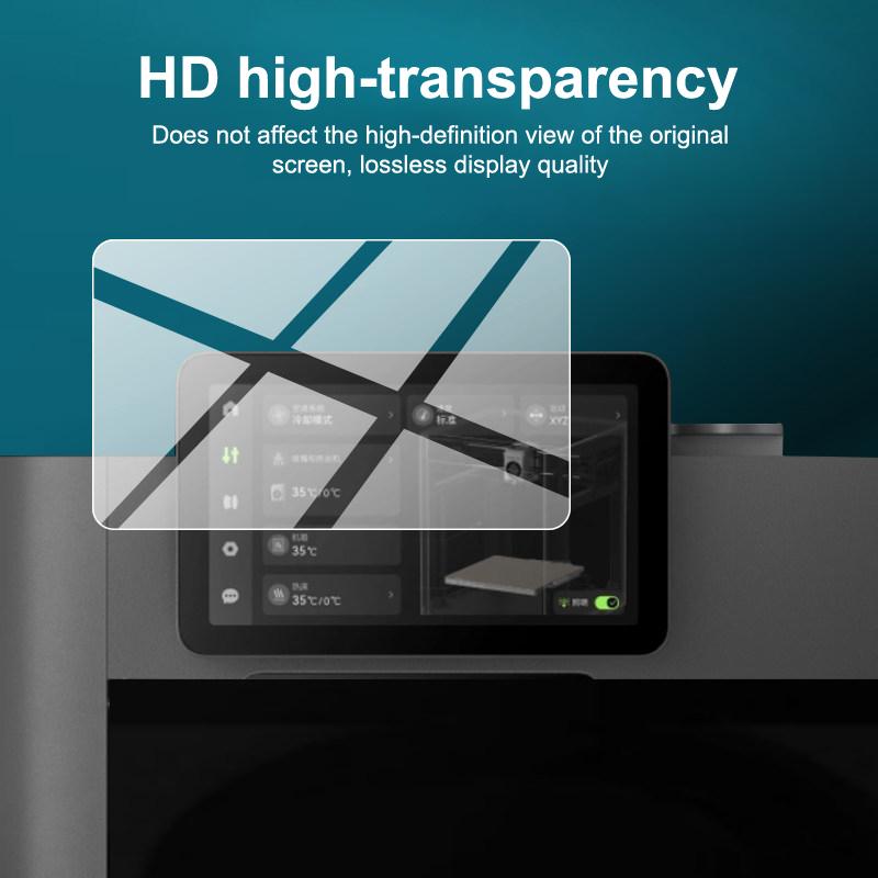NEW 1/2Pcs Tempered Glass Film HD Screen Protector For BambuLab P2S H2S H2D H2C For 3D Printer Screen Protection Accessories