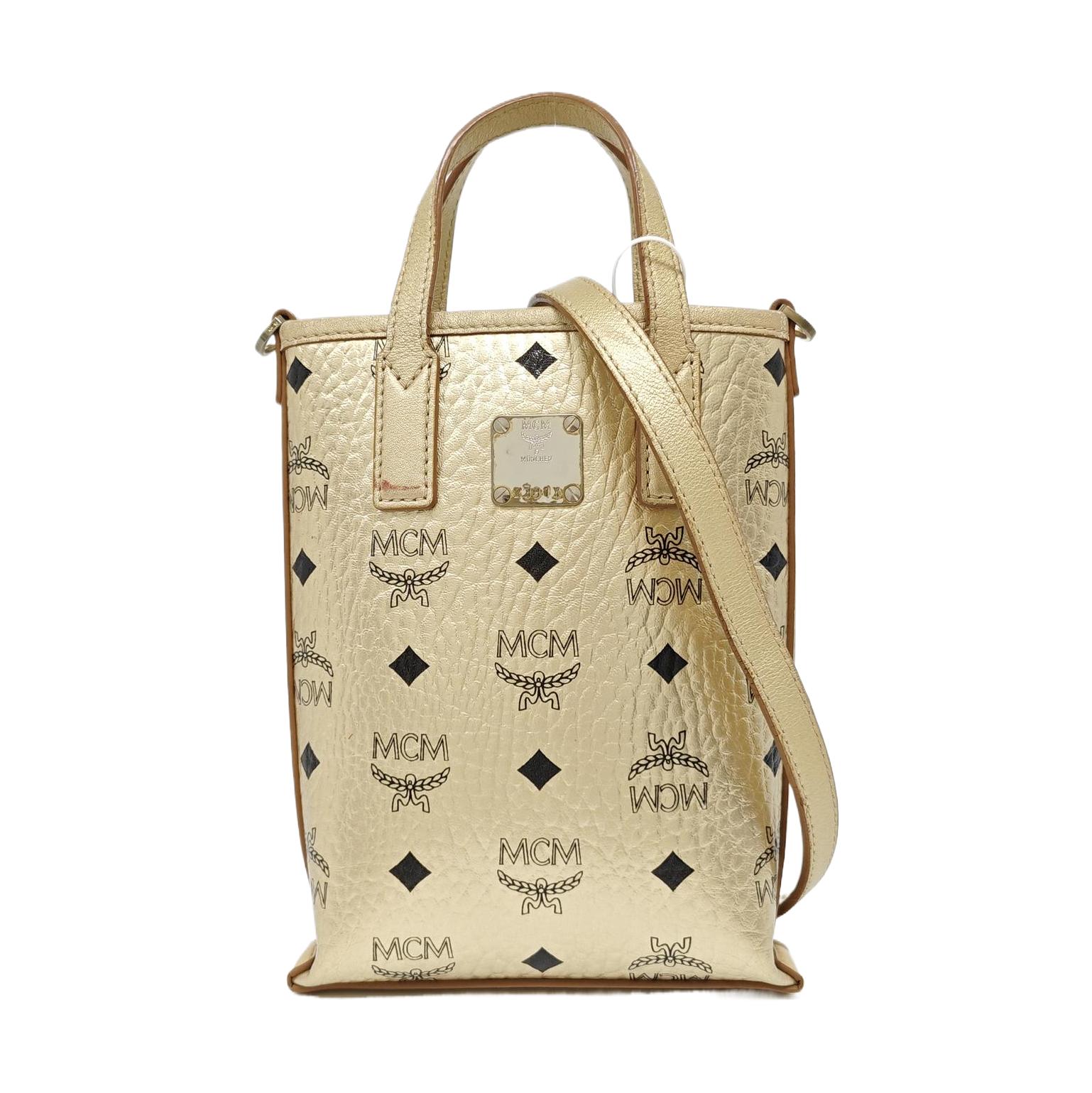 [Pre-Owned] Monogram Print Leather Crossbody Tote Bag Mini - Fair #P2J1K1 ONE SIZE