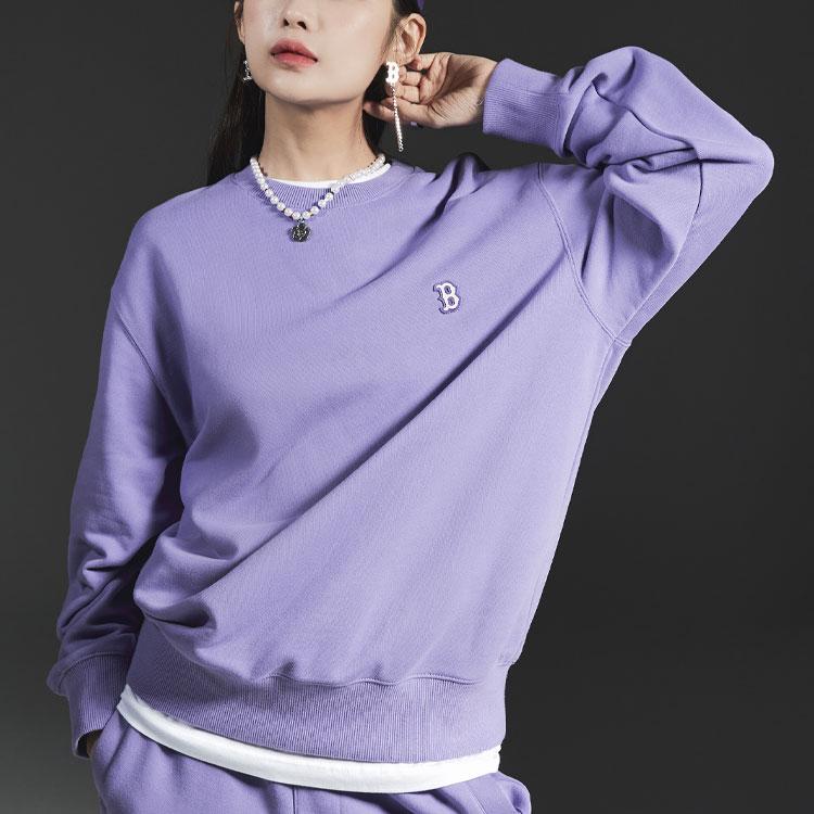 New MLB Sweatshirts Unisex Purple 3AMTB0124-43LDS