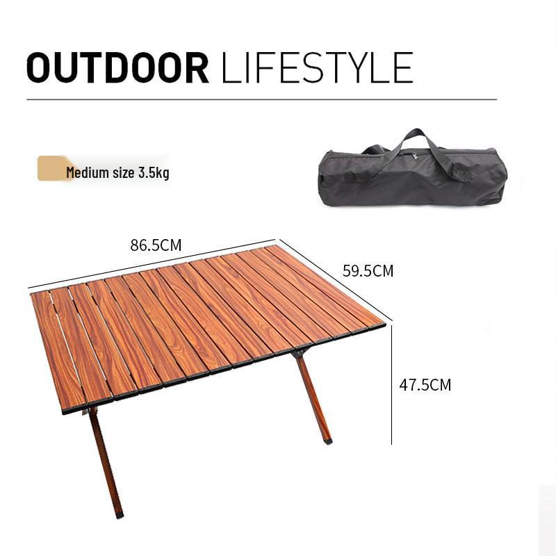 Ultra-Light Portable Aluminum Camping Table - Folding Picnic Table