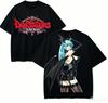 Darkstalkers Anime Lover T-shirt Harajuku Cotton New Model High Street Oversized Unisex Short Couples Streetwear Trendy Soft Tee