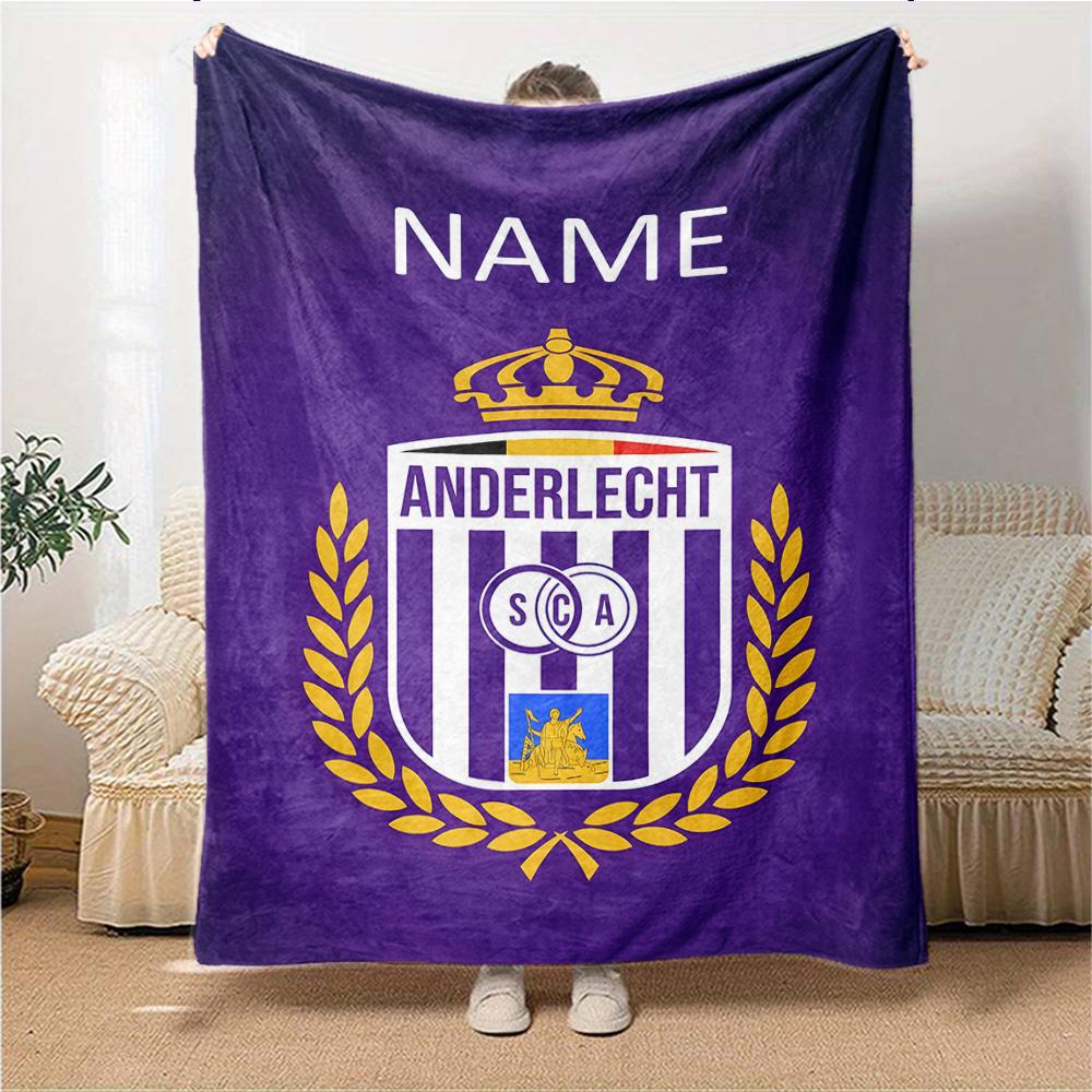 Custom Name Bochum Football Crest blanket for Couch & Bed, Plush Cozy Fuzzy Blanket Super Soft & Warm Blankets for Fall and Winter. 0908232