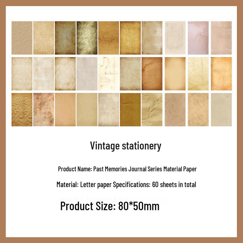 Romantische Notizen: Nicht haftende Planer-Aufkleber mit Retro-Hintergrund für DIY-Collagen
