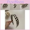 Elegant Women's Checkerboard Hair Claw Clip Handmade Acetate Large Size Fashion Accessory