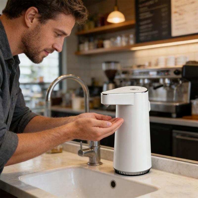 Automatic Soap Dispenser Featuring 4 Selectable Dispensing Selections And Rapid 0.25s motion Recognition For Bathroom Kitchen Office