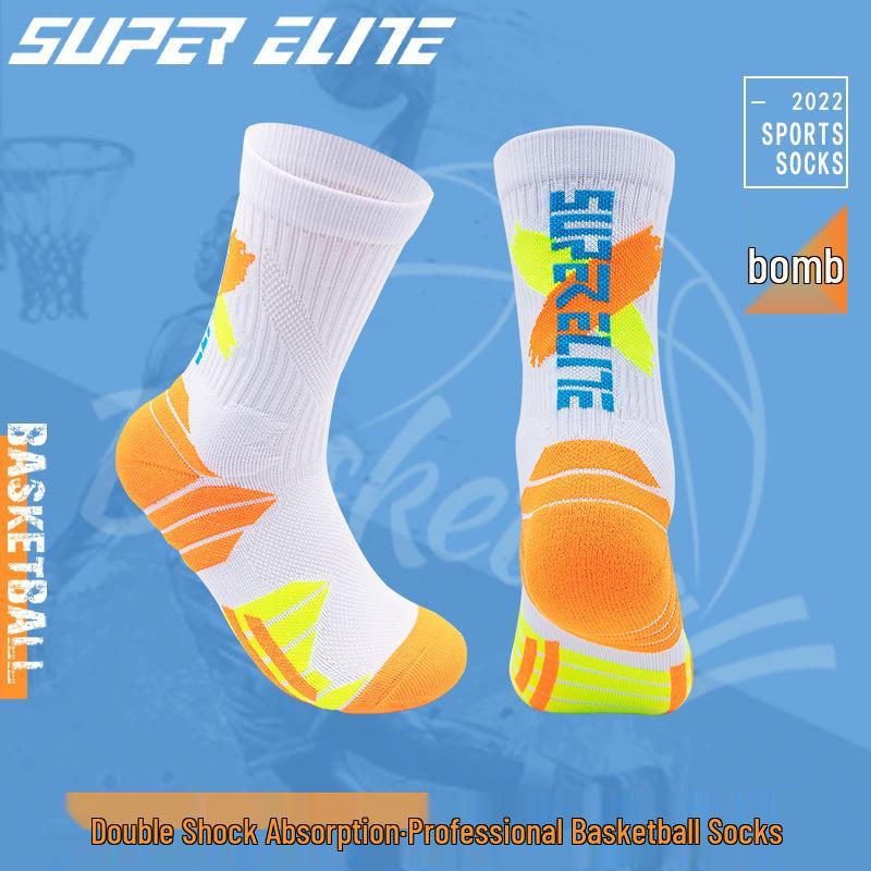 Herren Elite Mid-Calf Basketball Trainingssocken mit Frotteesohle