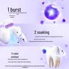 Dentifrice Blanchissant au Lysozyme Colugea: Correction de la couleur par lumière violette pour l'élimination des taches, la réduction du jaunissement et la purification de l'haleine.
