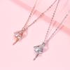 Ballet Dancer Necklace Girl High Sense Korean Version Fashion Light Luxury Niche Design Sense Versatile