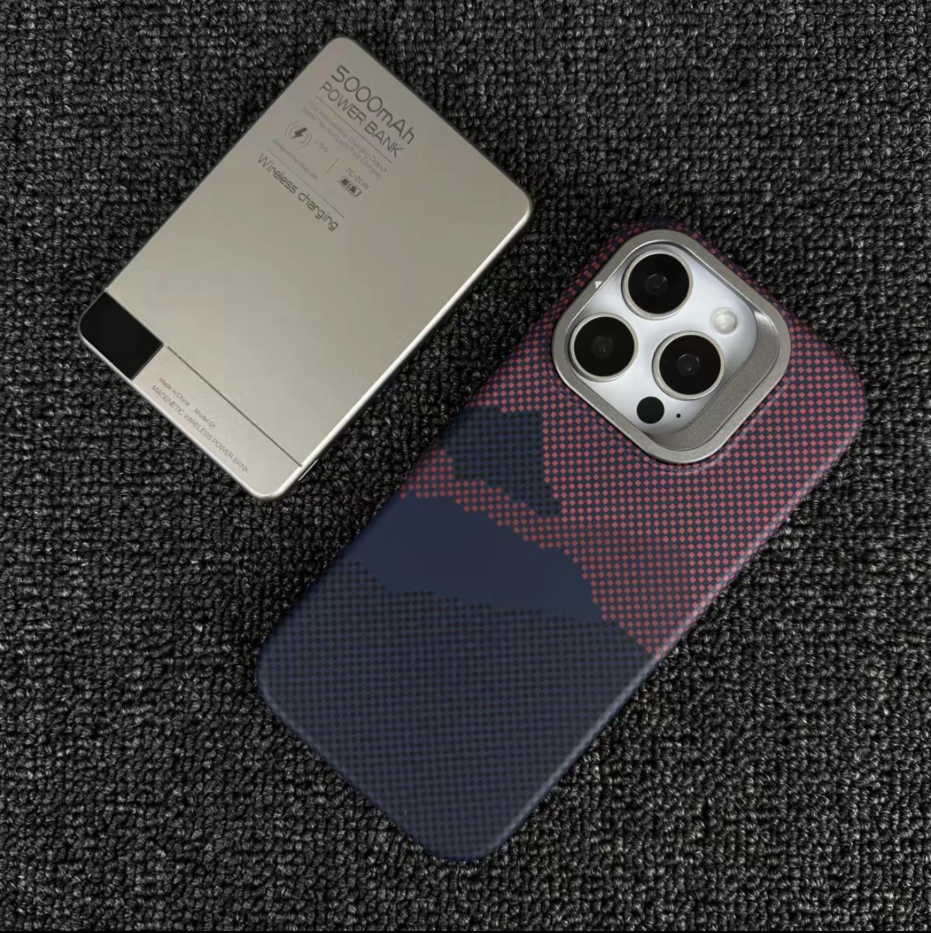 iPhone 17 Pro Max Kevlar Magnetic Case with Apple 16 Camera Stand - Premium Hard Shell iPhone 16 Pro Max