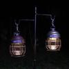 LED Vintage Lantern Outdoor Hanging Camping Lanterns Portable Rechargeable Tent Light with Carabiner Antique Night