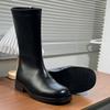 But Knee Locomotive Boots Long Chelsea Boots Casual High-Top Martin Boots Men'S Zipper Thick-Soled Heightening Cigarette Boots