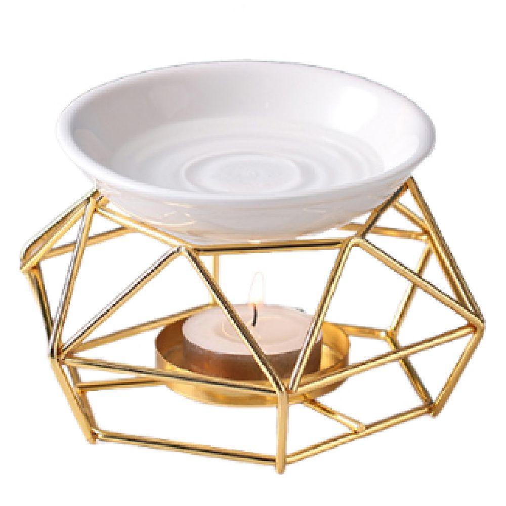 Gold Candle Essential Oil Burner Romantic Incense Burner Tealight Holder  Yoga Studio