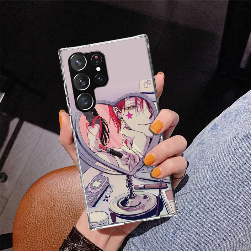 Huner X-Hunters Hisoka Phone Case For Samsung Galaxy S24 S25 Edge S26 Ultra S23 S22 S21 Plus S20 FE + Personalized Print Cover G