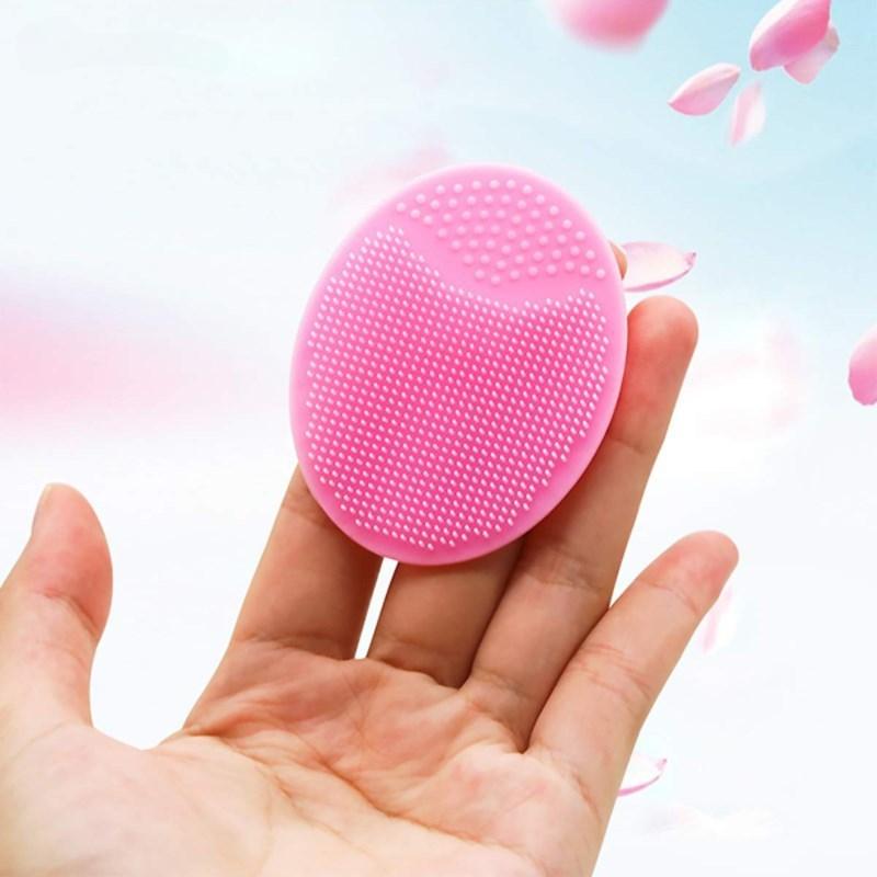 1Pcs Silicone Facial Cleansing Brush Wash Sponge Massage Pore Blackhead Removing Exfoliating Scrub Makeup Facial Cleaning Tool