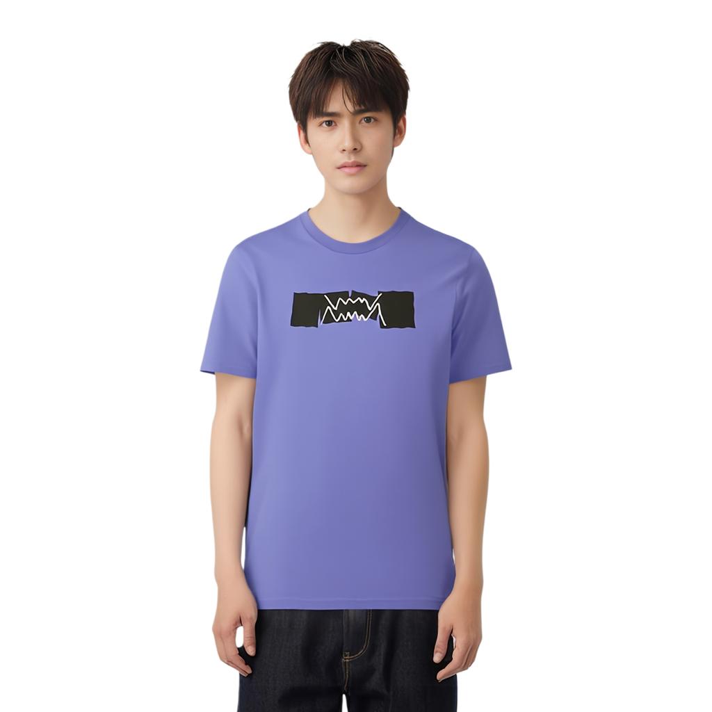 Puma Breathable Round Neck Pullover Short Sleeve T-Shirt Men Tops Purple 530728-01