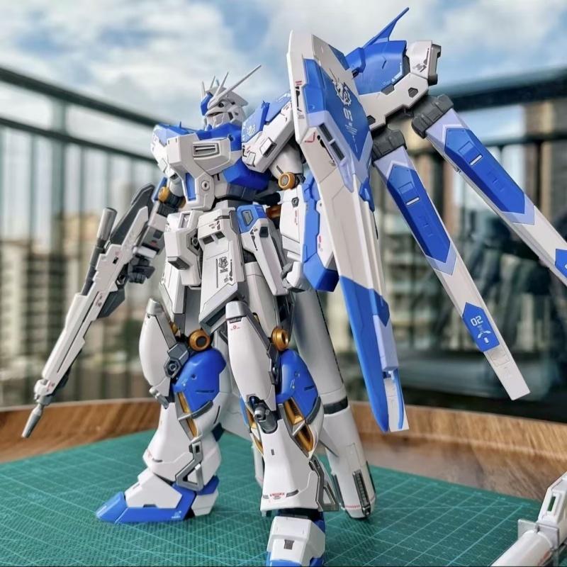 Anime Model RG RX-93-V2 HI-V Anime Model Action Figure Assembly Movable Model Toys Gift Collectible