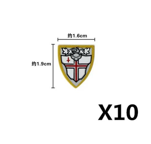MOC Medieval Military Figures Weapons Building Blocks Knight Soldiers Shield Vest Armor Sword Ax Spear Bricks Toys Children