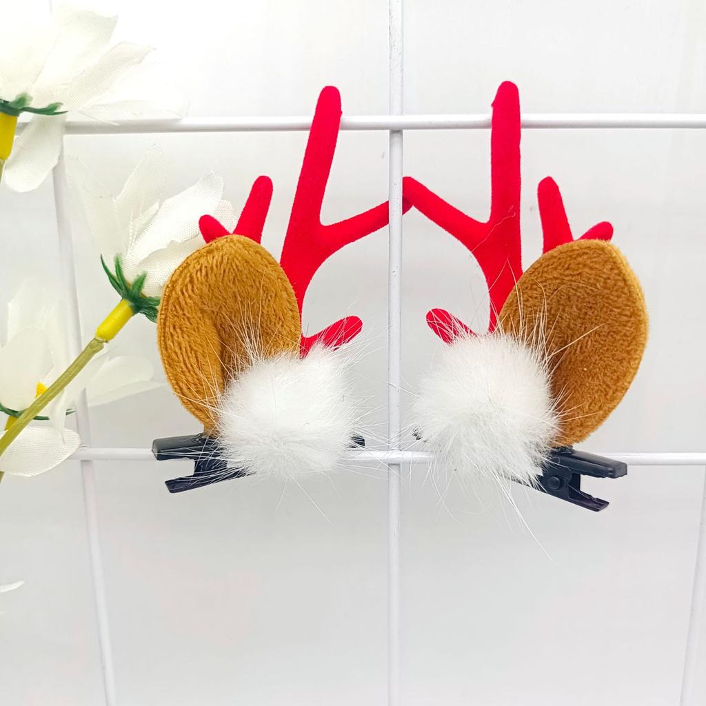 Antlers Christmas Hair Clip, Cute Holiday Headwear, Christmas Decoration Hair Accessories, Versatile Accessories For Daily Parties