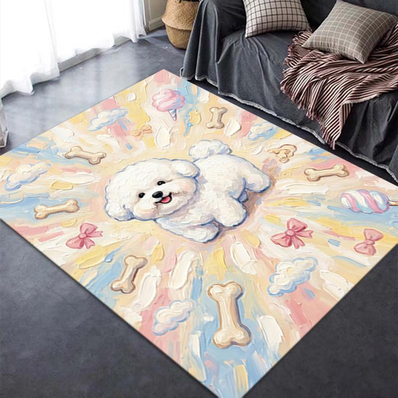 2025 New Cute Puppy Carpet Rug for Living Room Bedroom Home Sofa Decoration,Kids Play Non-slip Floor Mat