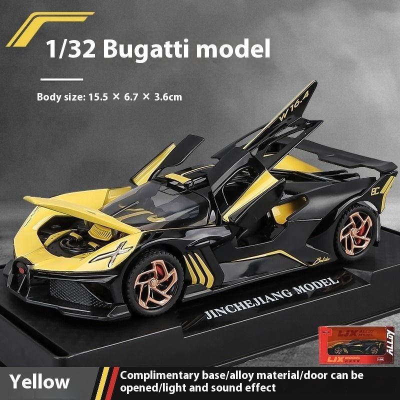 1:32 Supercar Sports Car Alloy Metal Diecast Vehicle Model Sound & Light Desktop Collection Hobby Ornaments Gifts