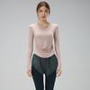 Women's V-Neck Yoga Set: Quick-Dry, Breathable, Fashionable Two-Piece with Chest Pads and Long Sleeves