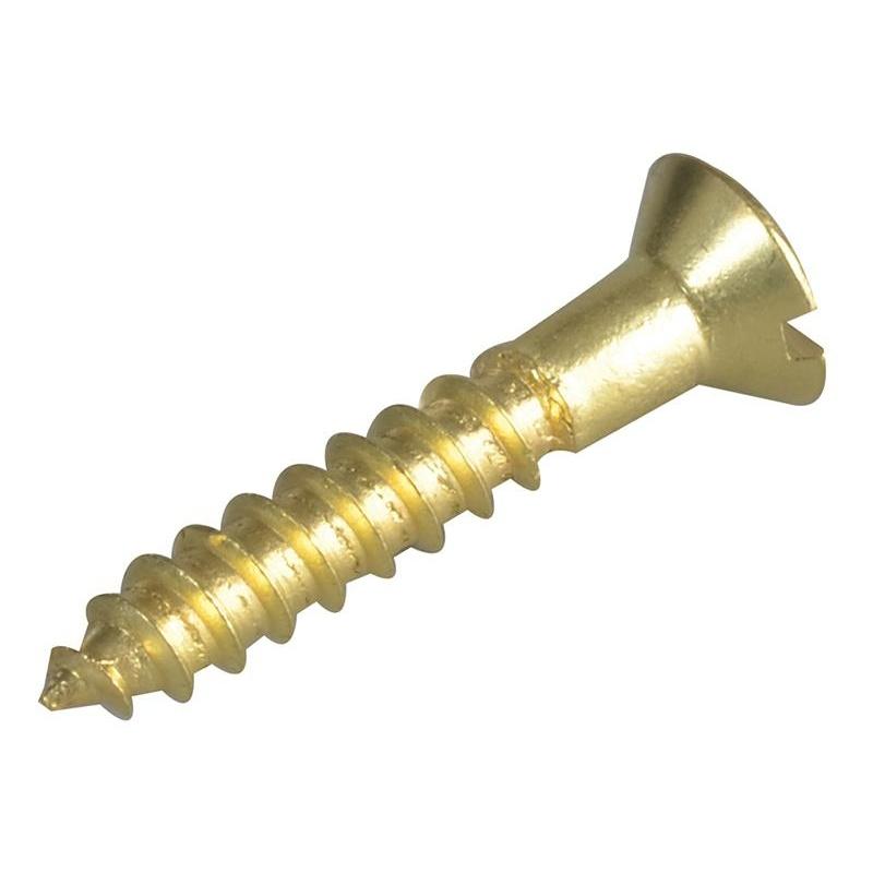 Forgefix Holzschrauben, Geschlitzt, Rah, Messing, Forgepack