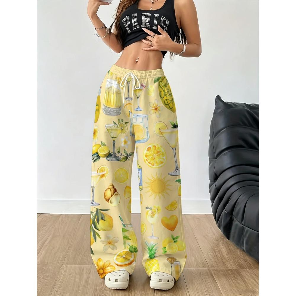 Women's Loose Fashion Casual Sports Wide Leg Pants