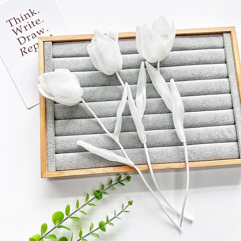 Solid Color Clothing Accessories Simplicity Flower Shape Dress Decoration Diy Simulation Flower Accessories