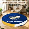 Round Rug Custom Nameifk Göteborg Pattern Non Slip Carpet Home Floor Decor