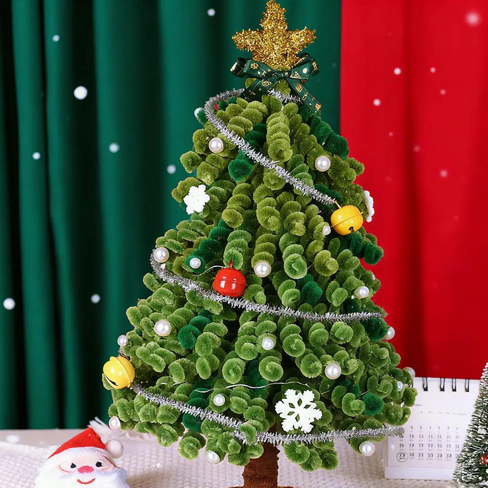 Home Office Party & Wedding Decor Supplies 1Set Creative Twist Stick Christmas Tree DIY Kit Table Ornament Decoration