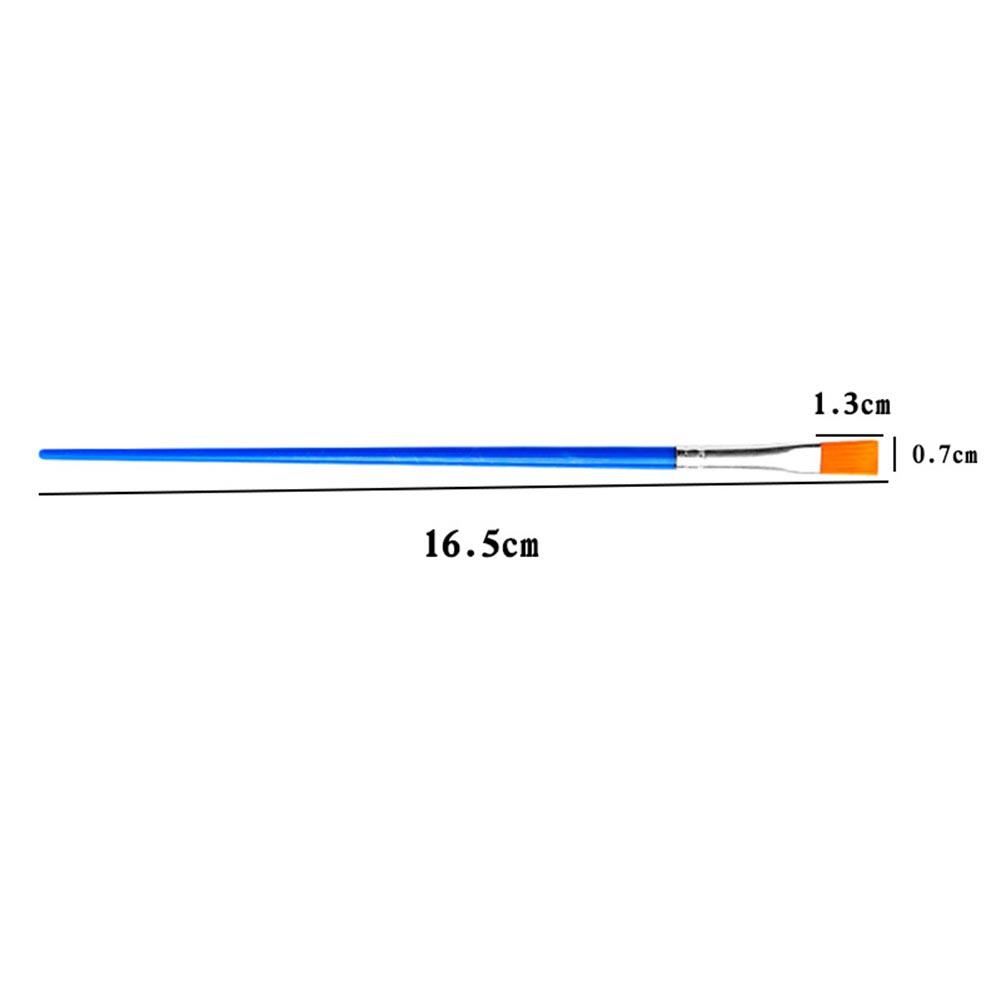 50Pcs Paint Brushes Set Round Flat Hair Nylon Hair Paint Brush For Oil Acrylic For Artists Beginners Student Paintin