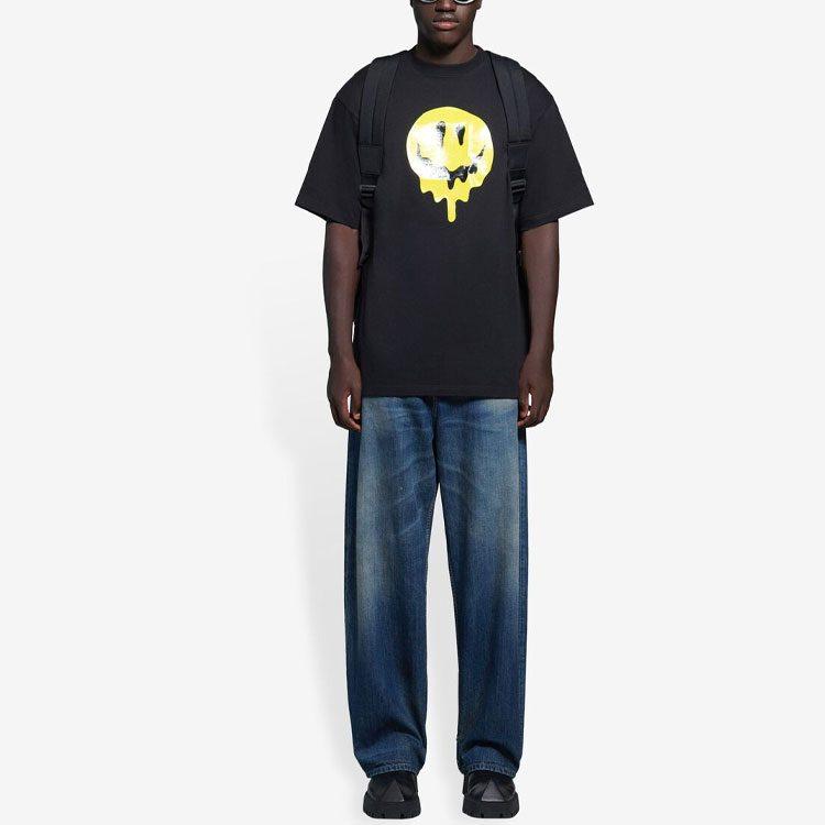 Balenciaga Smiley Face Print T Shirt 641675TKVA11012